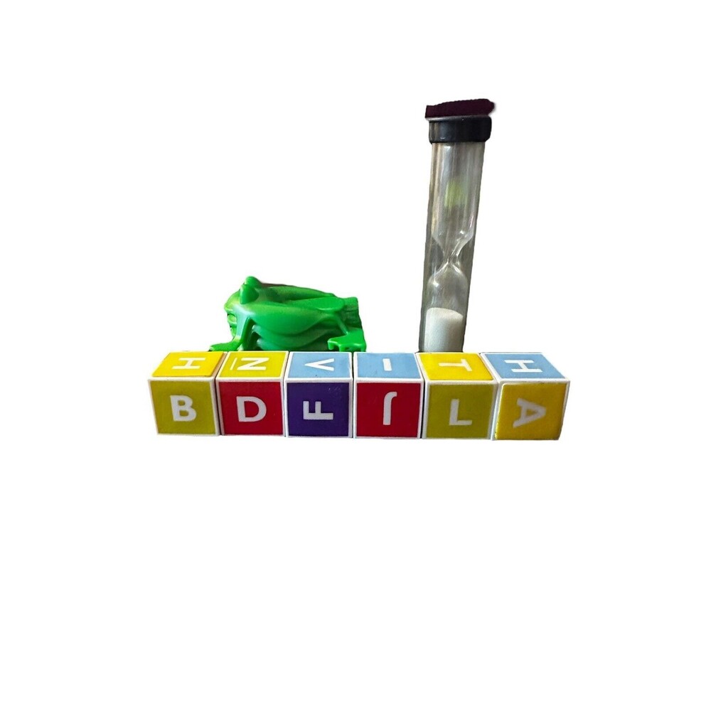 Cranium Replacement Bundle - Letter Cubes, Frog Tokens, Hourglass Timer (2005)